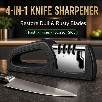 4-in-1 Multi-Stage Kitchen Knife Sharpener