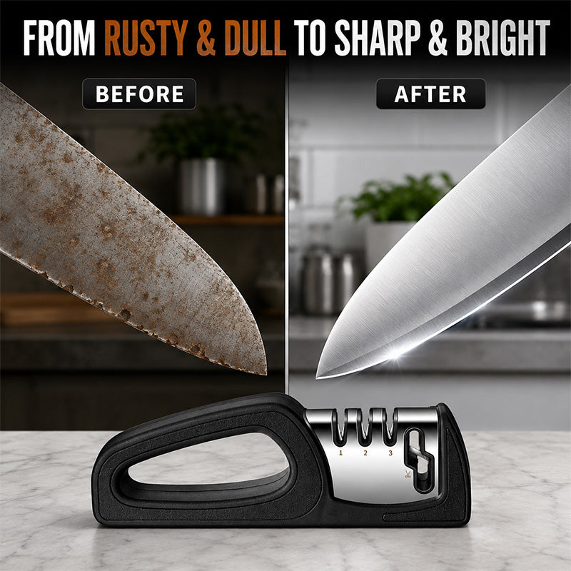 4-in-1 Multi-Stage Kitchen Knife Sharpener