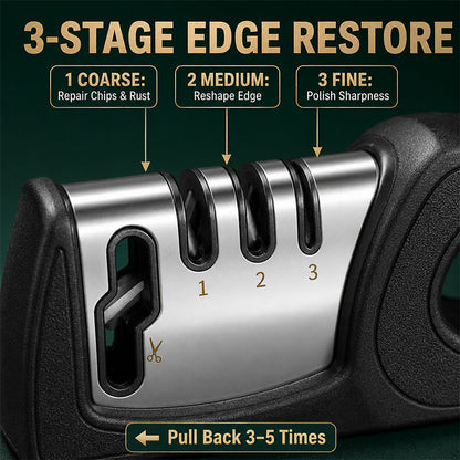 4-in-1 Multi-Stage Kitchen Knife Sharpener