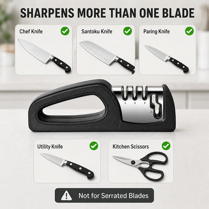 4-in-1 Multi-Stage Kitchen Knife Sharpener