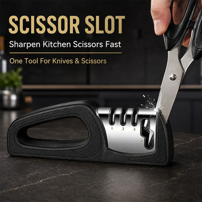 4-in-1 Multi-Stage Kitchen Knife Sharpener