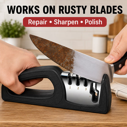 4-in-1 Multi-Stage Kitchen Knife Sharpener