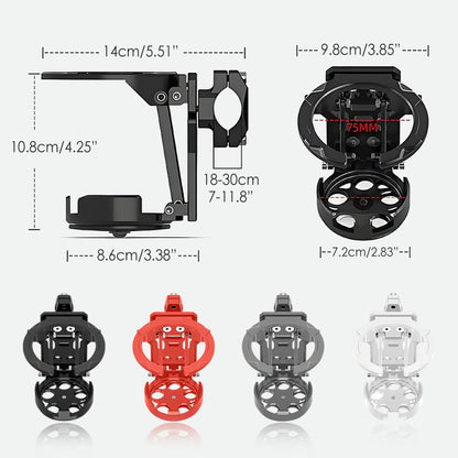 Bike Water Holder, Rotating Bottle Cage, Foldable Cup Mount Adjustable Folding Design, 360 Degree Rotation Support, for Adults Scooter Stroller Cycling Hiking Travel Outdoor Riding