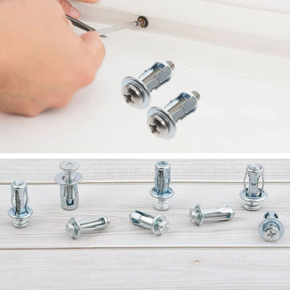 Heavy-Duty Carbon Steel Button Rivet Locking Nuts Set