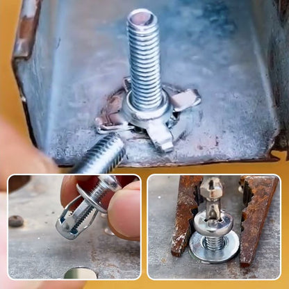 Heavy-Duty Carbon Steel Button Rivet Locking Nuts Set
