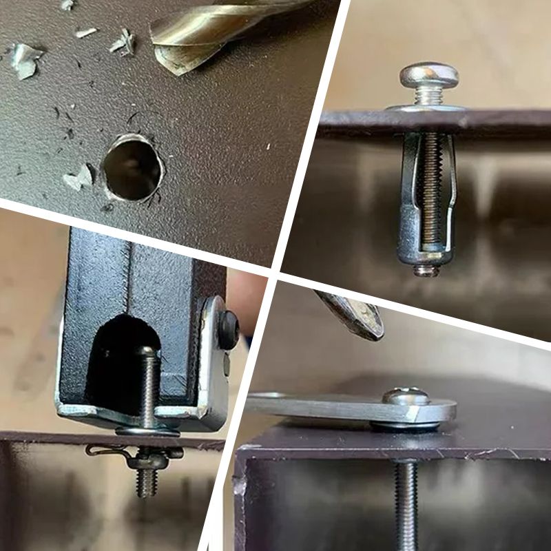 Heavy-Duty Carbon Steel Button Rivet Locking Nuts Set