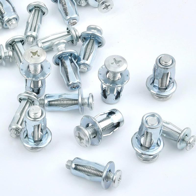 Heavy-Duty Carbon Steel Button Rivet Locking Nuts Set