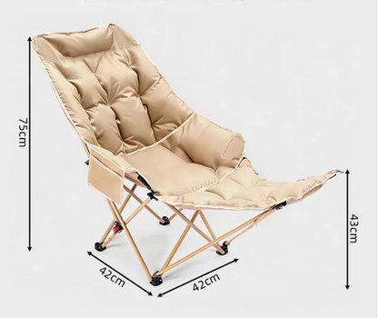 Portable, adjustable folding chair for outdoor use – Lightweight, sturdy & versatile