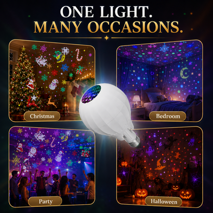 💥Rotating Christmas Projector Bulb | 16 Patterns