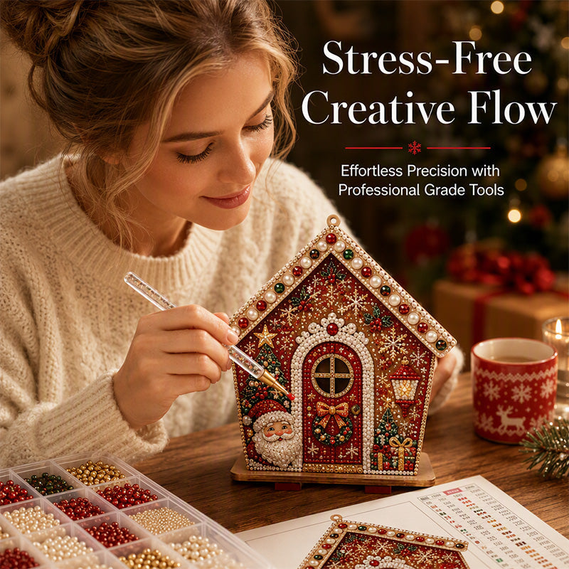 🎄  HOT SALE 50% OFF🎅 3D Pearl Art Christmas Kit — Sparkling DIY Holiday Decor