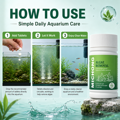 Fast-Acting Aquarium Algae Remover Tablets