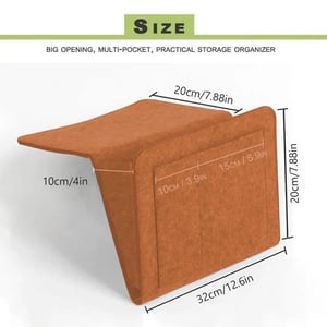 🛏️50% OFF NOW! Bedside Hanging Storage Bag‑Multi‑Pocket Bed Caddy Organizer, Felt Hanging Pouch for Dorm Bunk Bed Hold Tablet Book Phone Stationery