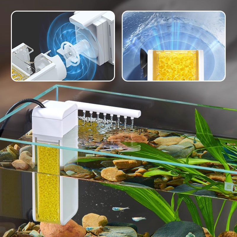 Multifunctional Mini Filter for Small Fish Tank