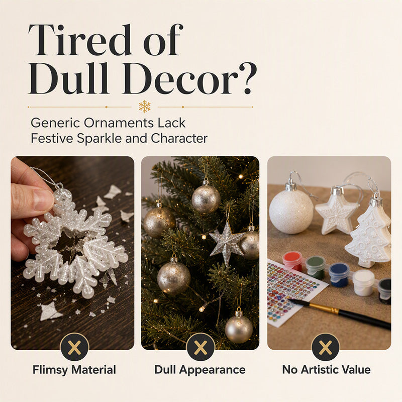 5D DIY Christmas Ornament – Sparkling Beads & Acrylic, 3D Glow, Easy to Make. Perfect for the Tree, Window & Gifts!