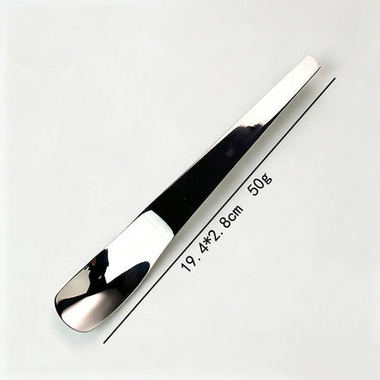 🥳💞35K+ SOLD🍰🥄 Long-Handle Dessert Spoon✨Wide Shallow Scoop, Multipurpose Metal Spoon for Ice Cream, Jam, Yogurt, Cake & Daily Kitchen Use🎁