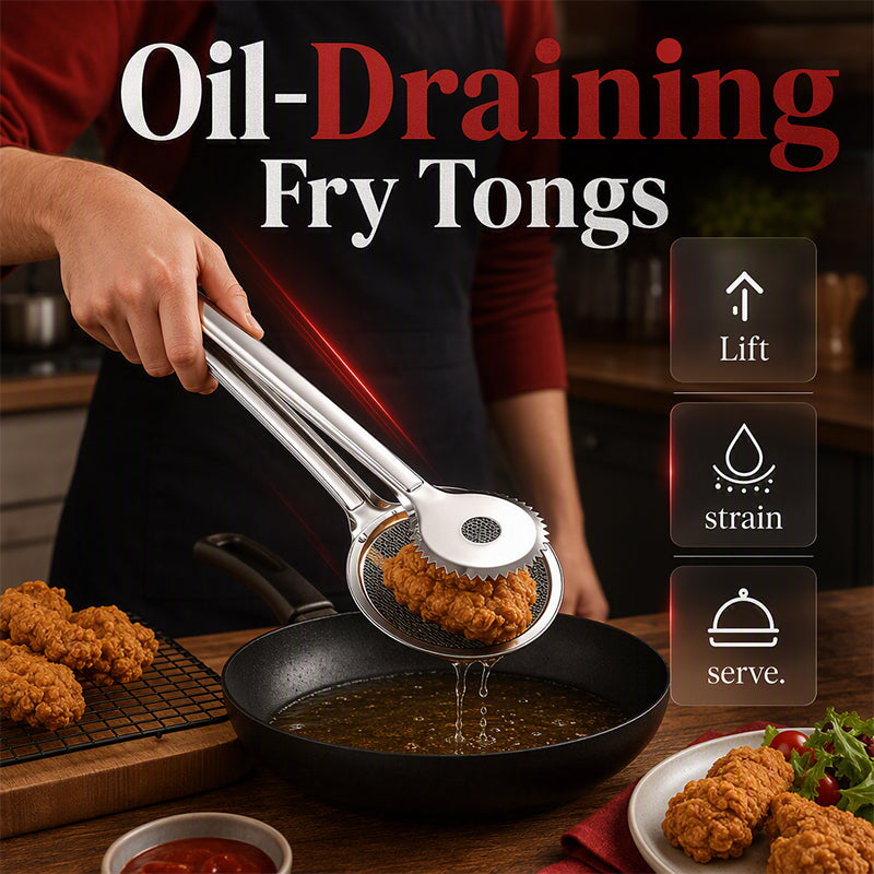 2-in-1 Stainless Steel Oil Filter Tongs