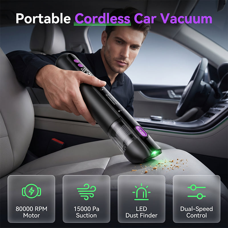 Portable Cordless Car Vacuum Cleaner