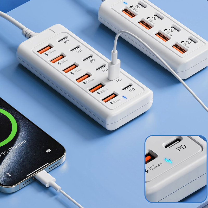 High-Speed 12-Port USB Hub – charge up to 12 devices simultaneously, fast charging & compact design – perfect for the desktop and travel