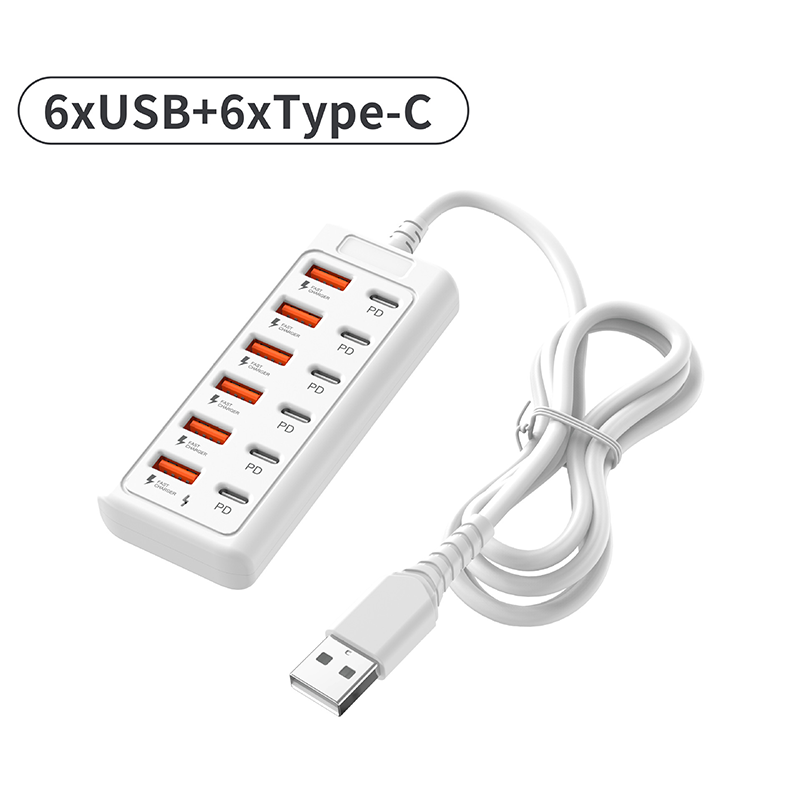 High-Speed 12-Port USB Hub – charge up to 12 devices simultaneously, fast charging & compact design – perfect for the desktop and travel