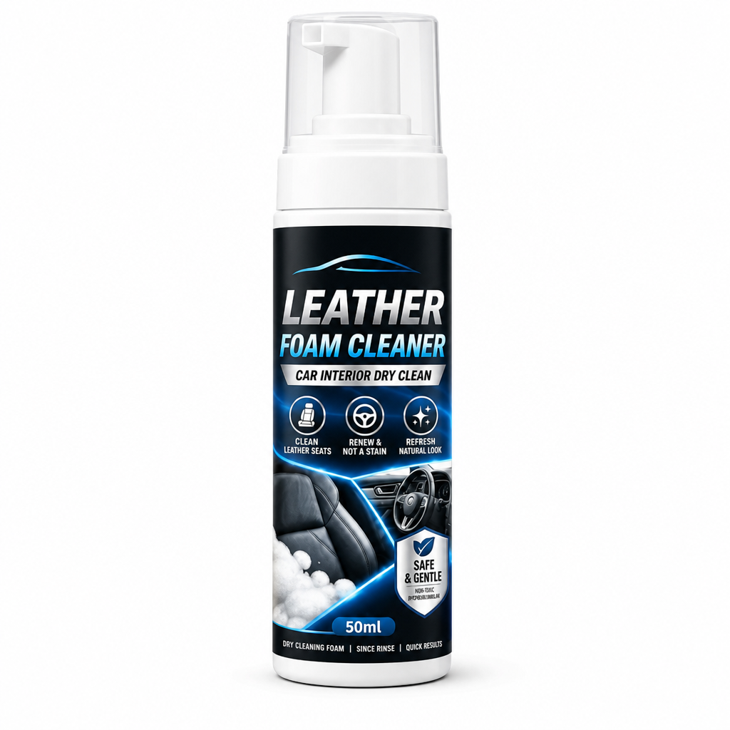 Car Interior Leather Foam Cleaner Kit