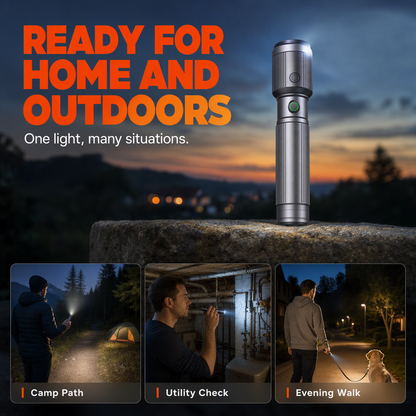 Durable High-Power LED Flashlight
