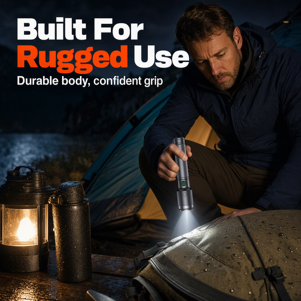Durable High-Power LED Flashlight