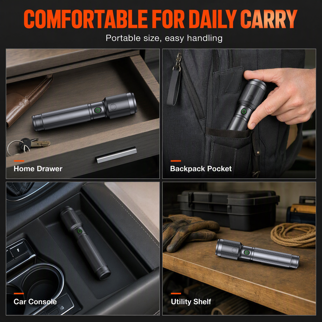 Durable High-Power LED Flashlight