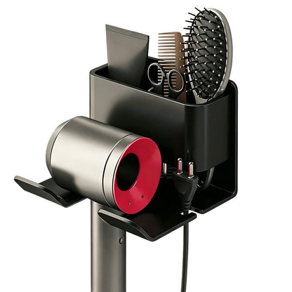 Store Hair Tools Instantly! No-Drill Drainable Bathroom Holder