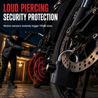 Heavy-Duty Aluminum Alloy Alarm Padlock