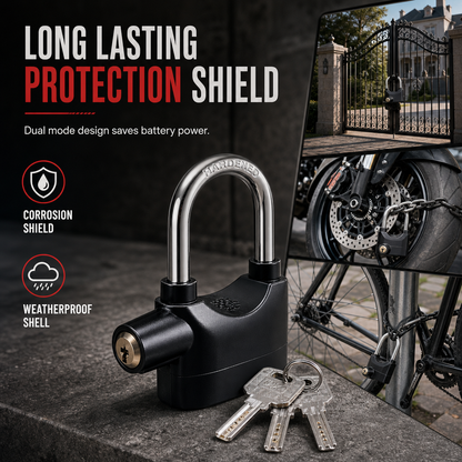 Heavy-Duty Aluminum Alloy Alarm Padlock