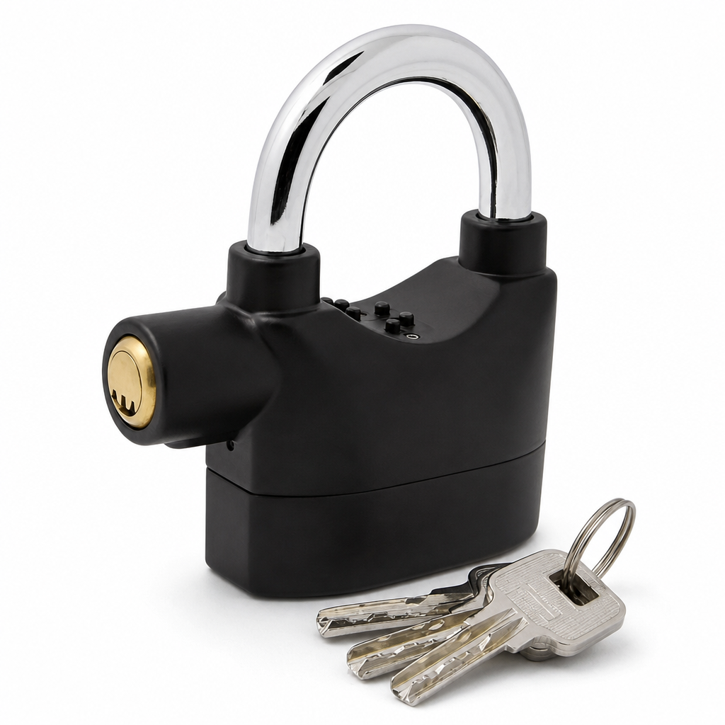 Heavy-Duty Aluminum Alloy Alarm Padlock