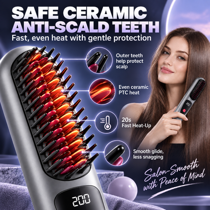 Cordless Hair Straightener Comb