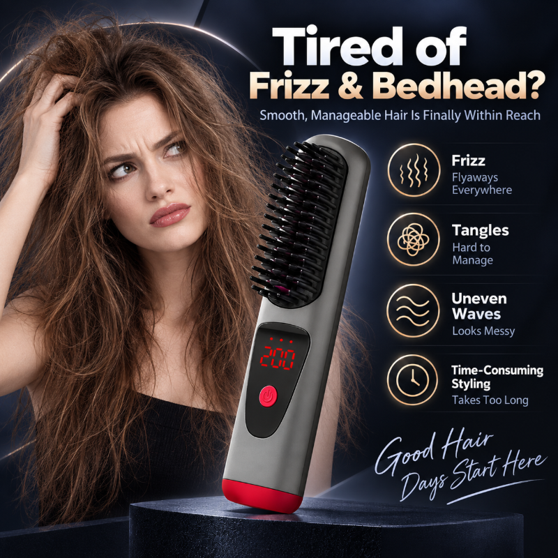 Cordless Hair Straightener Comb