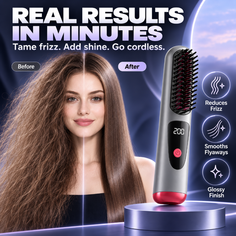 Cordless Hair Straightener Comb