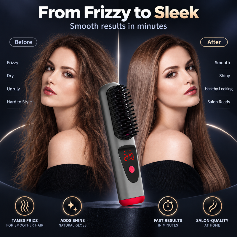 Cordless Hair Straightener Comb