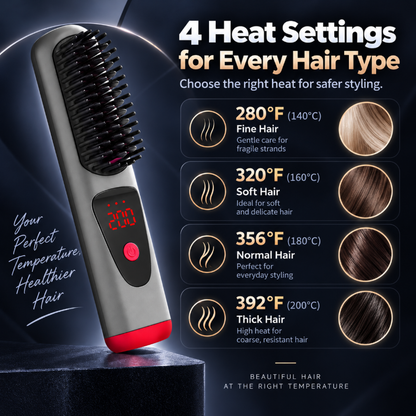 Cordless Hair Straightener Comb