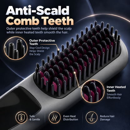 Cordless Hair Straightener Comb