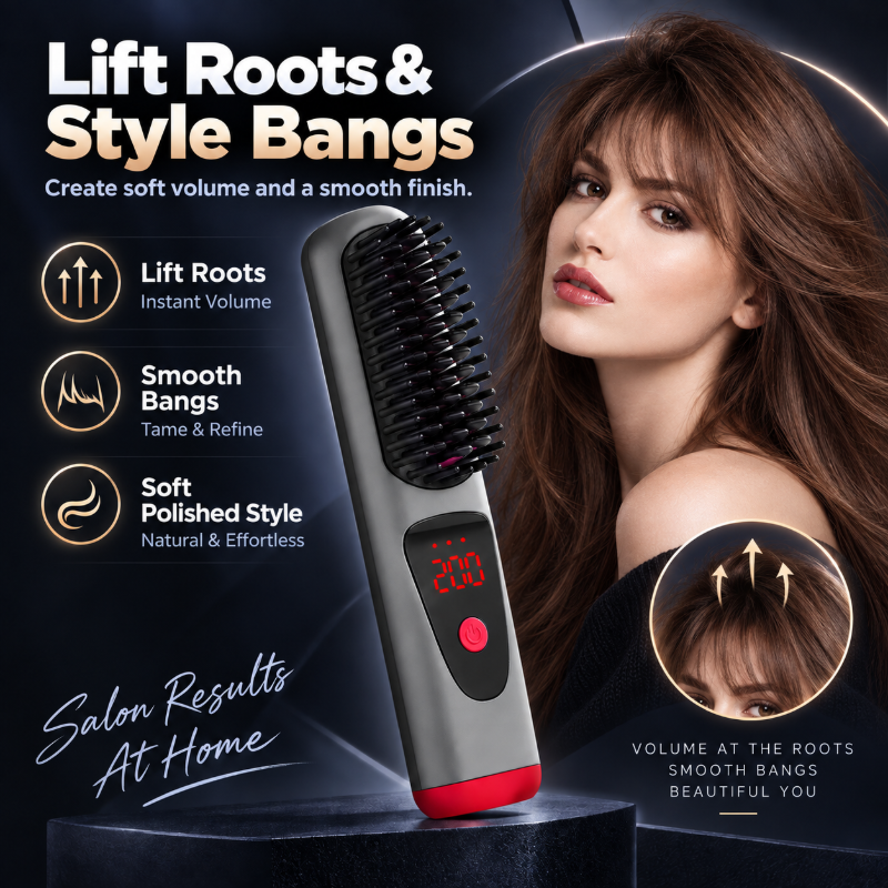 Cordless Hair Straightener Comb