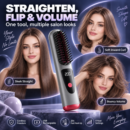 Cordless Hair Straightener Comb