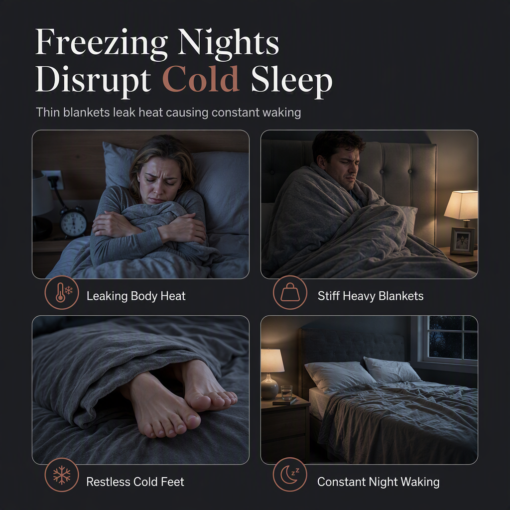 Thick Warm Milk Velvet Winter Comforter & Ultra-Soft Fleece Duvet Insert