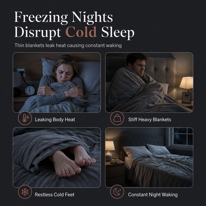 Thick Warm Milk Velvet Winter Comforter & Ultra-Soft Fleece Duvet Insert