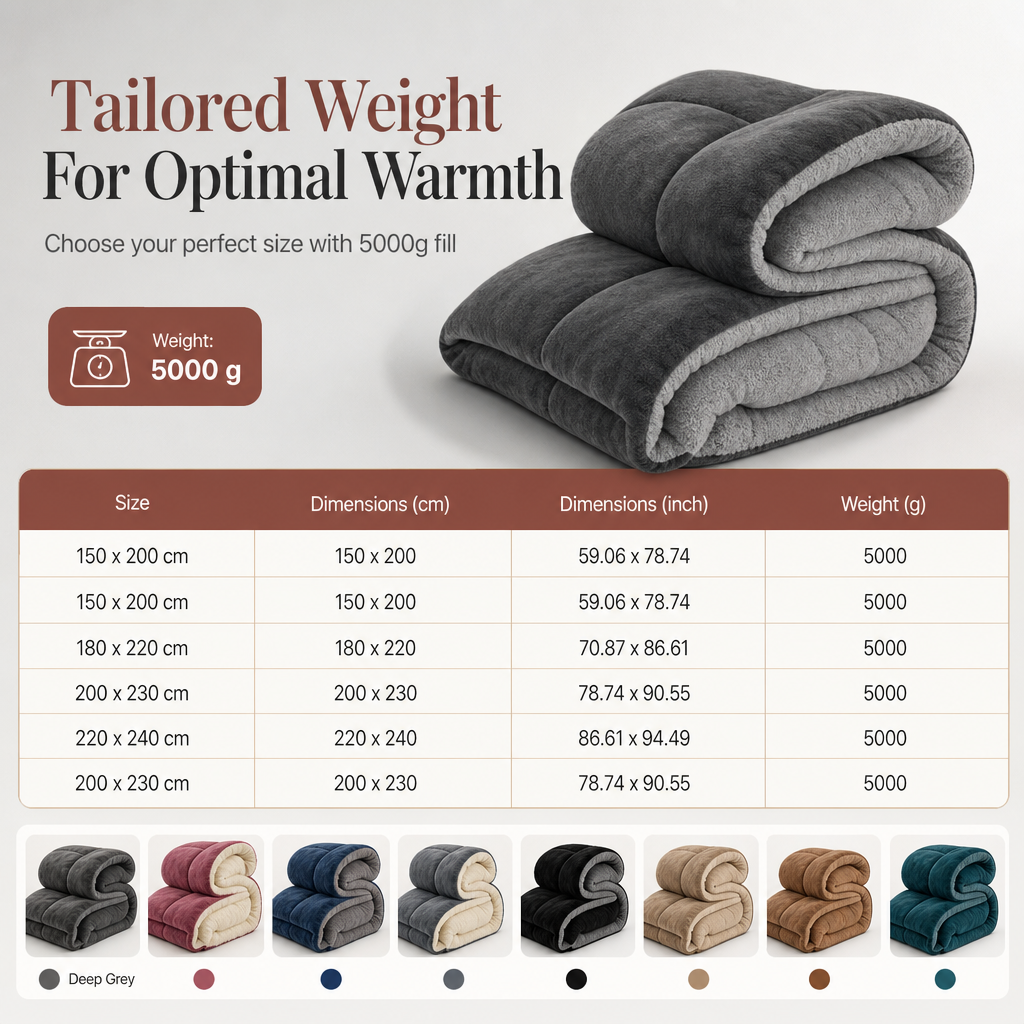Thick Warm Milk Velvet Winter Comforter & Ultra-Soft Fleece Duvet Insert