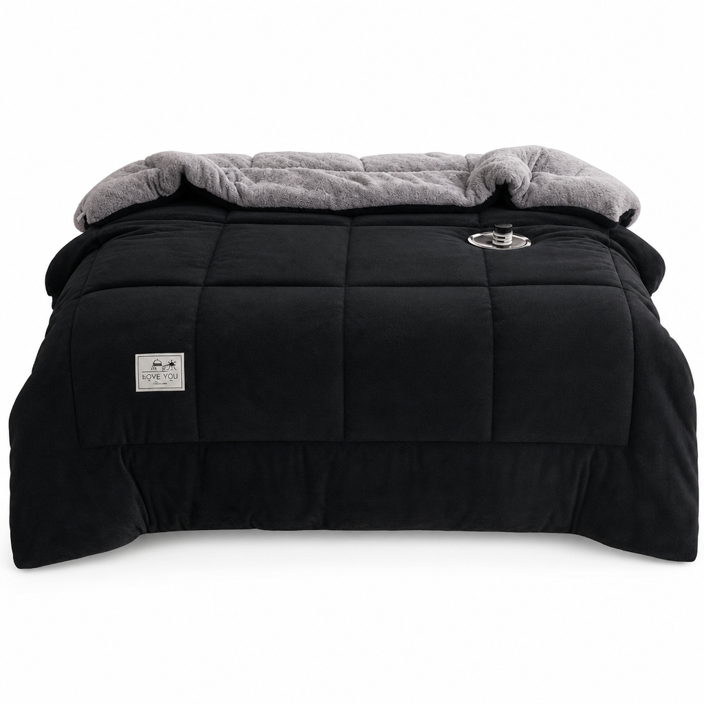 Thick Warm Milk Velvet Winter Comforter & Ultra-Soft Fleece Duvet Insert