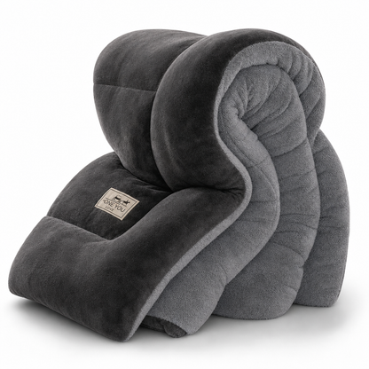 Thick Warm Milk Velvet Winter Comforter & Ultra-Soft Fleece Duvet Insert