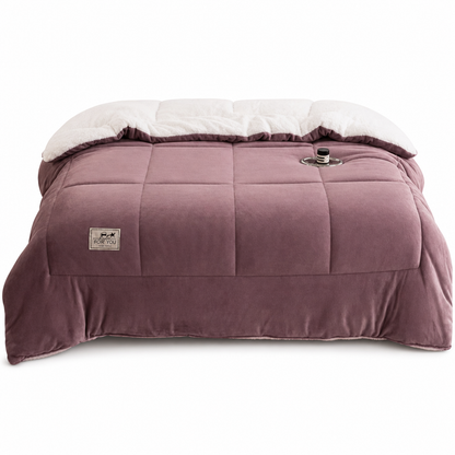 Thick Warm Milk Velvet Winter Comforter & Ultra-Soft Fleece Duvet Insert