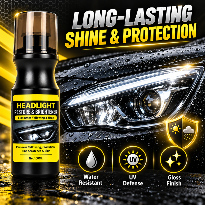 Car Headlight Restoration & Brightener Liquid