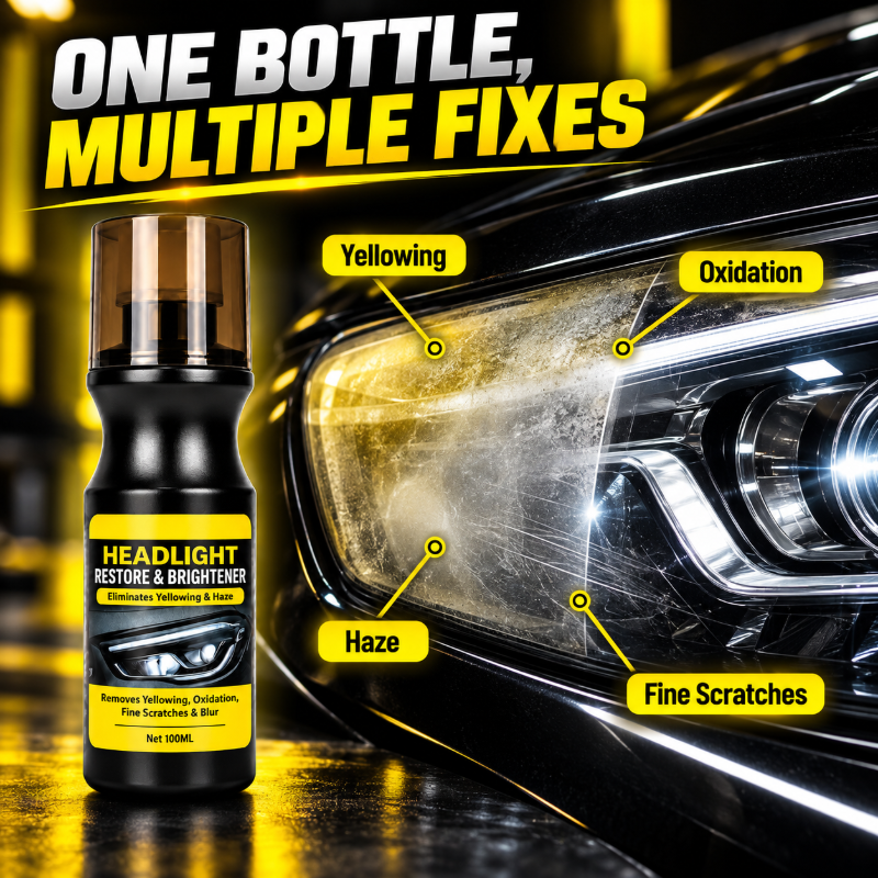 Car Headlight Restoration & Brightener Liquid