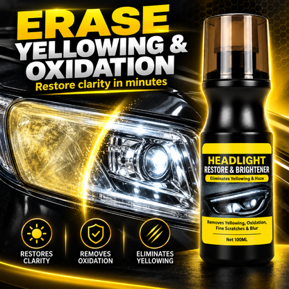 Car Headlight Restoration & Brightener Liquid
