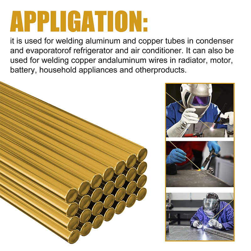 Universal Brass Brazing Rods for Metalwork (10-Pieces)
