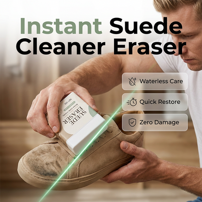 Suede Eraser Cleaner – waterless, removes scuffs & dirt from suede, nubuck, shoes & bags. Quick & easy